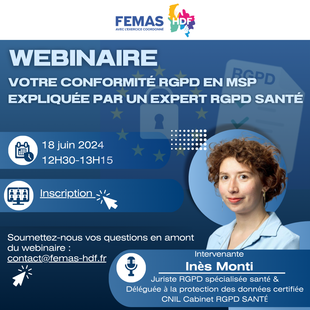 Lire la suite à propos de l’article Webinaire sur la RGPD en MSP