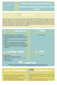 Procédure vaccination hépatite