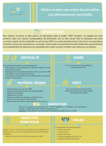 Aperçu de la fiche permanences vaccinales