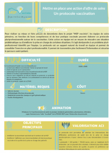 Aperçu de la fiche protocole vaccination